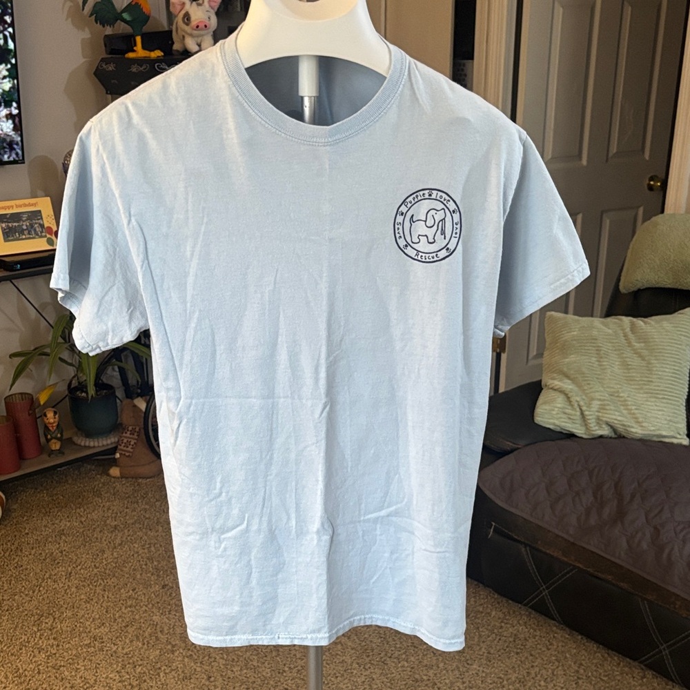 Light Blue Graphic T-Shirt